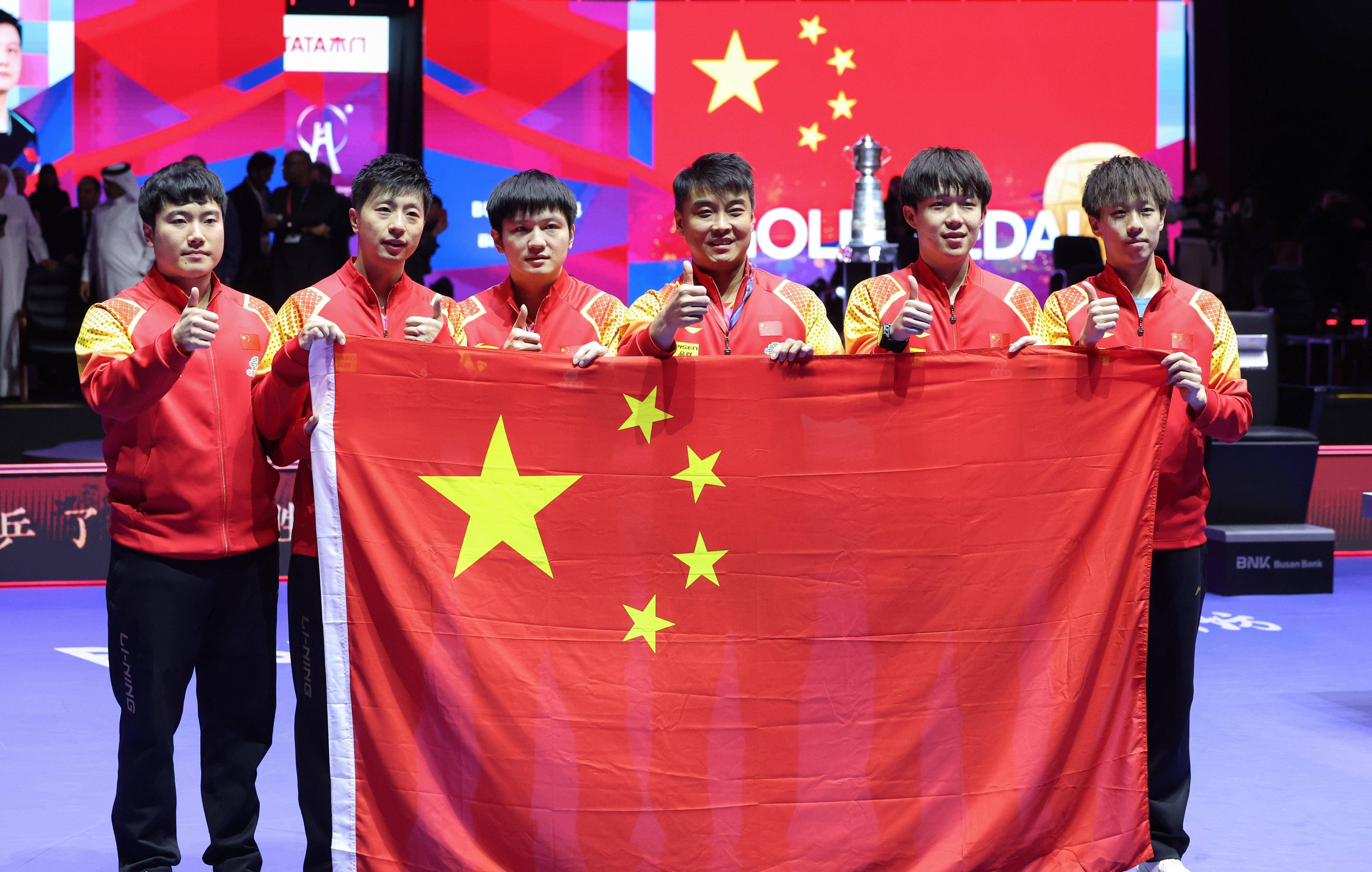 美国选手在乒乓球比赛中取得胜利
